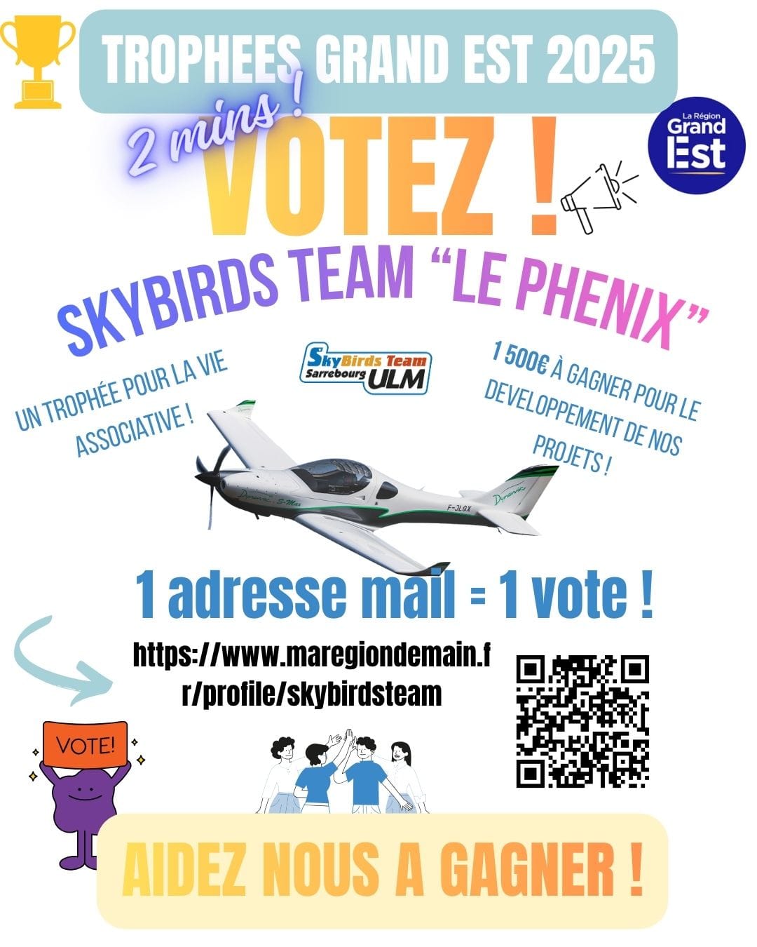 Votez pour notre club !